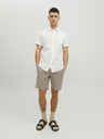 Jack & Jones Béžové pánske chino šortky s plátnom Jack & Jones Dave