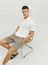 Jack & Jones Béžové pánske chino šortky s plátnom Jack & Jones Dave