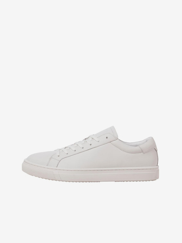 Jack & Jones Biele pánske kožené tenisky Jack & Jones Radcliffe