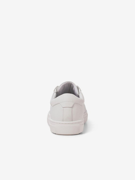 Jack & Jones Biele pánske kožené tenisky Jack & Jones Radcliffe