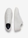 Jack & Jones Biele pánske kožené tenisky Jack & Jones Radcliffe