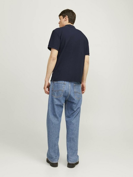 Jack & Jones Tmavomodré pánske polo tričko Jack & Jones