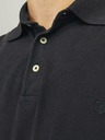 Jack & Jones Čierna pánska polokošeľa Jack & Jones William
