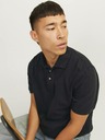 Jack & Jones Čierna pánska polokošeľa Jack & Jones William
