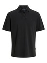 Jack & Jones Čierna pánska polokošeľa Jack & Jones William