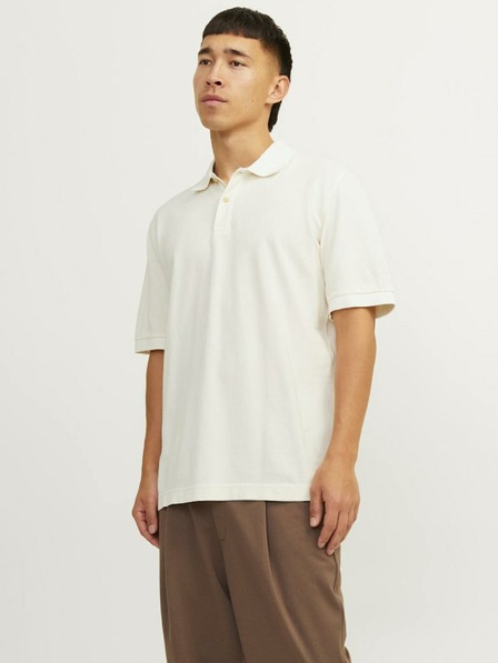Jack & Jones Krémová pánska polokošeľa Jack & Jones William
