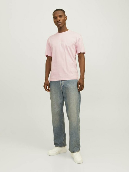 Jack & Jones Svetloružové pánske tričko Jack & Jones Vesterbro