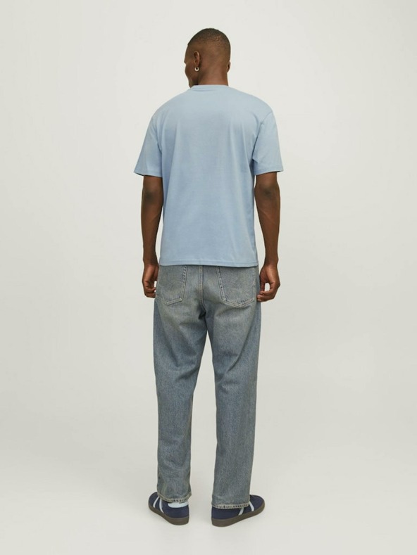 Jack & Jones Svetlomodré pánske tričko Jack & Jones Vesterbo