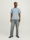 Jack & Jones Svetlomodré pánske tričko Jack & Jones Vesterbo