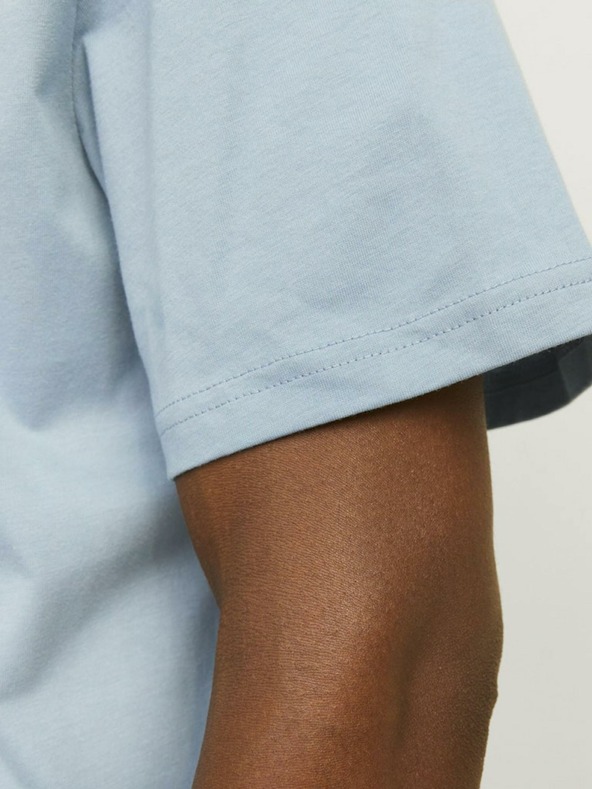 Jack & Jones Svetlomodré pánske tričko Jack & Jones Vesterbo