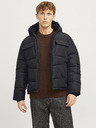 Jack & Jones Čierna pánska prešívaná bunda Jack & Jones Build