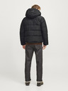 Jack & Jones Čierna pánska prešívaná bunda Jack & Jones Build