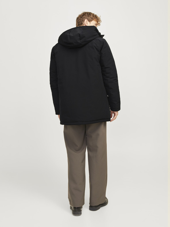 Jack & Jones Čierna pánska bunda Jack & Jones Trek