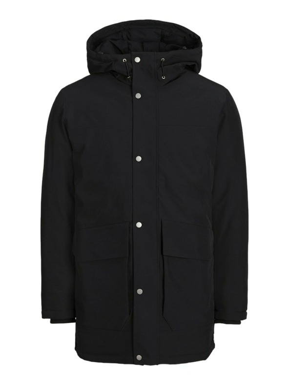 Jack & Jones Čierna pánska bunda Jack & Jones Trek