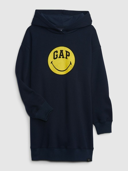 GAP Detské mikinové šaty Gap × SmileyWorld® GAP