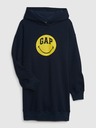GAP Detské mikinové šaty Gap × SmileyWorld® GAP