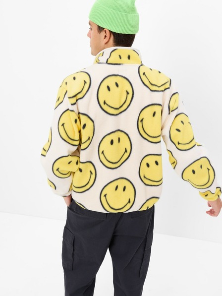 GAP Mikina fleece Gap × SmileyWorld® Unisex GAP
