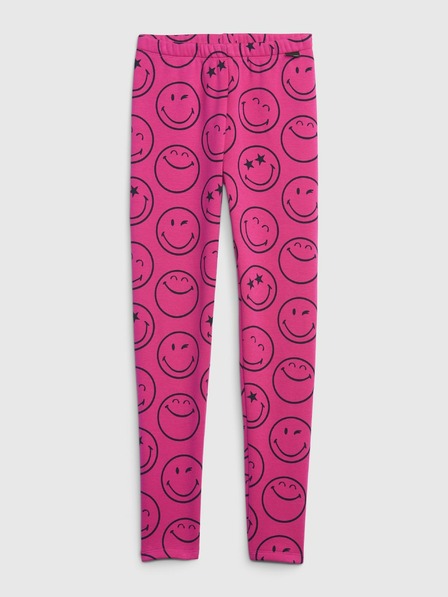 GAP Detské zateplené legíny GAP × SmileyWorld®