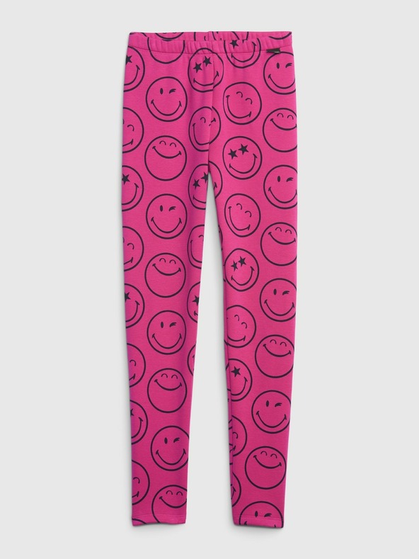 GAP Detské zateplené legíny GAP × SmileyWorld®