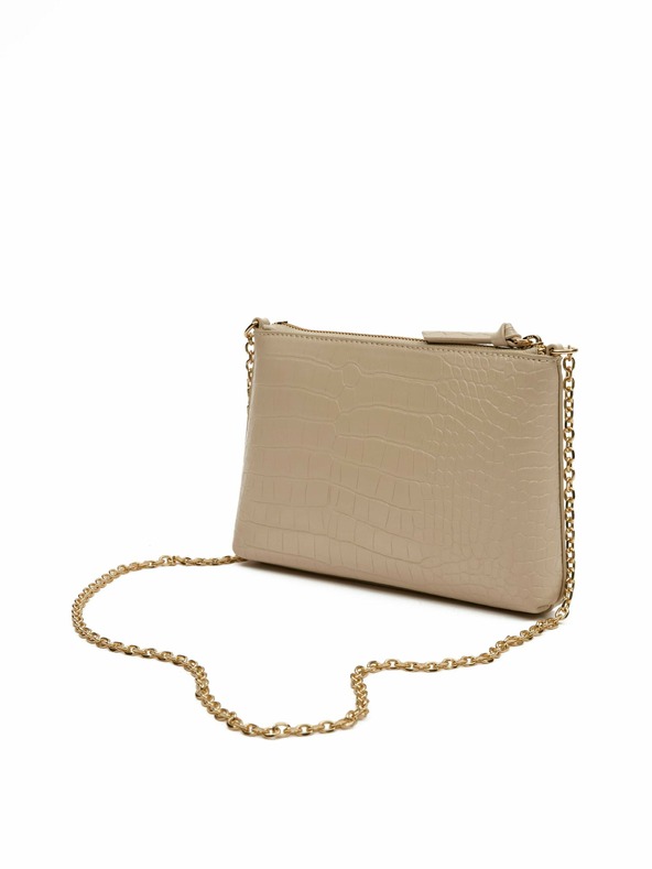 Orsay Béžová dámska kabelka s krokodílím vzorom ORSAY