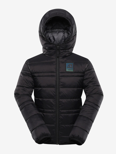 ALPINE PRO Detská obojstranná bunda hi-therm ALPINE PRO DOUWO čierna