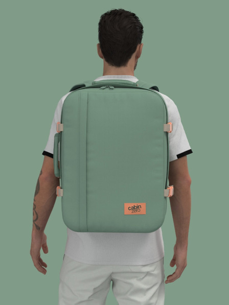 CabinZero Zelený unisex batoh CabinZero Classic 44L Sage forest