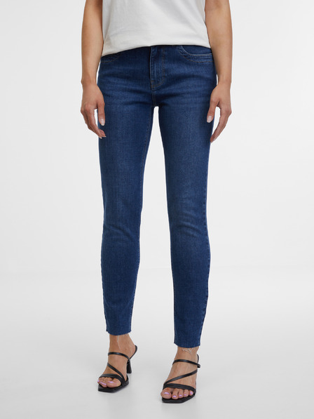Orsay Tmavomodré dámske skinny fit džínsy ORSAY