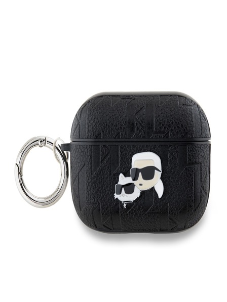 Karl Lagerfeld Karl Lagerfeld PU Embossed Karl and Choupette Heads Case pre AirPods Pro 2 Black