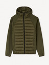 Celio Khaki pánska bunda s kapucou Celio Jushellsl