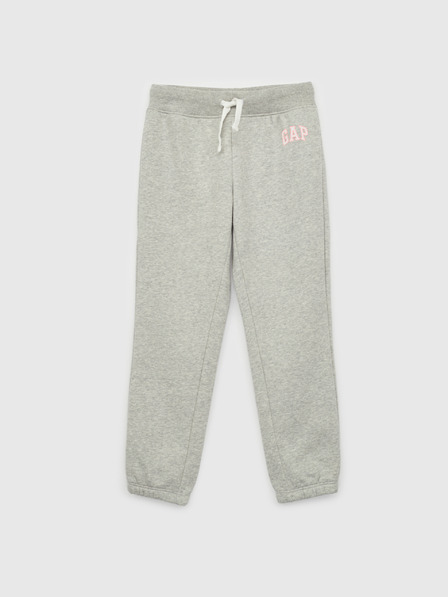 GAP Detské tepláky fleece logo army GAP