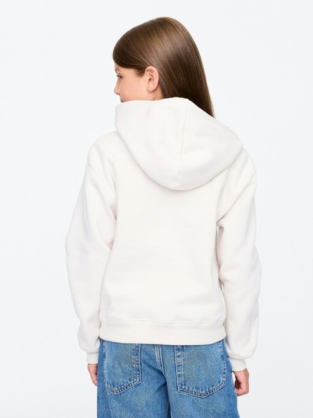 GAP Detská mikina s logom a fleece GAP