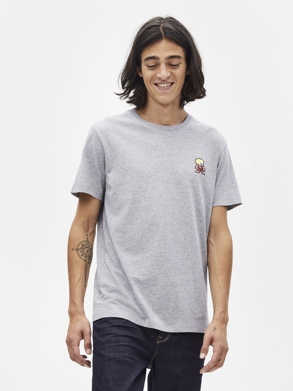 Celio Svetlosivé tričko Celio Lsebar