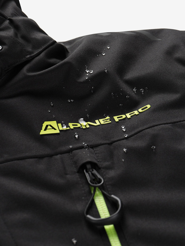 ALPINE PRO Pánska lyžiarska bunda s ptx membránou ALPINE PRO REAM čierna