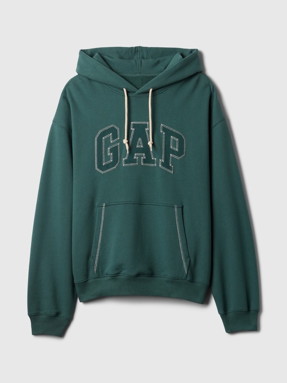 GAP Oversize mikina Stitch s logom GAP