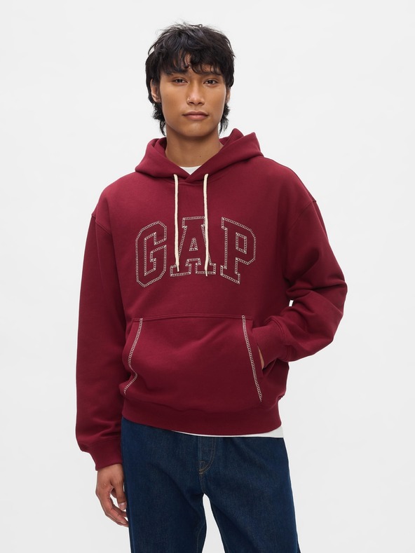 GAP Oversize mikina Stitch s logom GAP