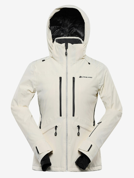 ALPINE PRO Dámska lyžiarska bunda s membránou ptx ALPINE PRO REASA creme