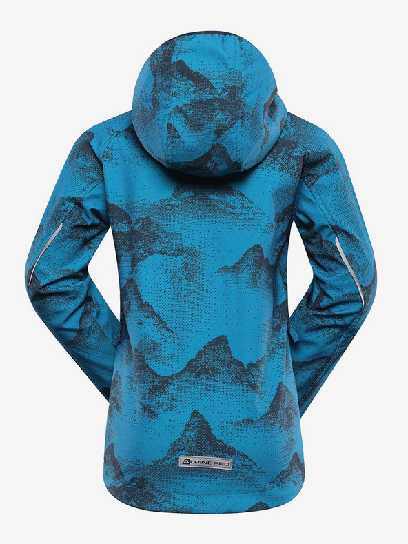 ALPINE PRO Modrá detská softshellová bunda s membránou Alpine Pro Ezoro