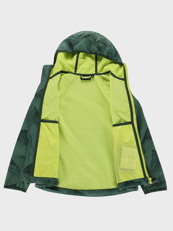 ALPINE PRO Zelená detská softshellová bunda s membránou Alpine Pro Ezoro
