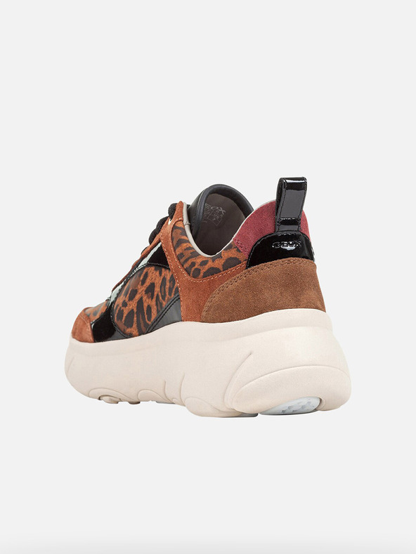 Geox Hnedé dámske tenisky Geox Nebula 2.0 X