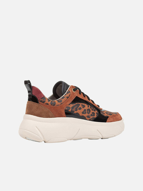 Geox Hnedé dámske tenisky Geox Nebula 2.0 X