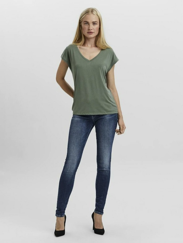 Vero Moda Zelená Dámske tričko Vero Moda Filli