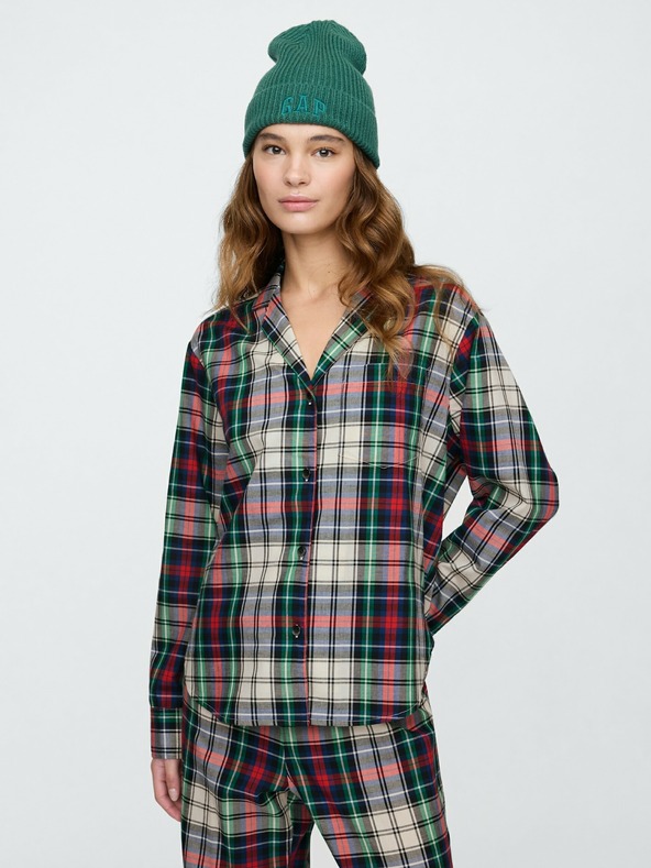 GAP Oversize popelínová pyžamová košeľa GAP