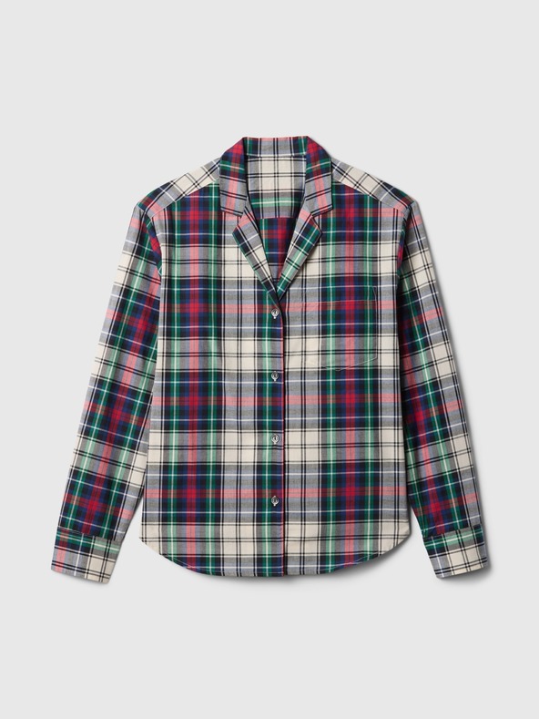 GAP Oversize popelínová pyžamová košeľa GAP