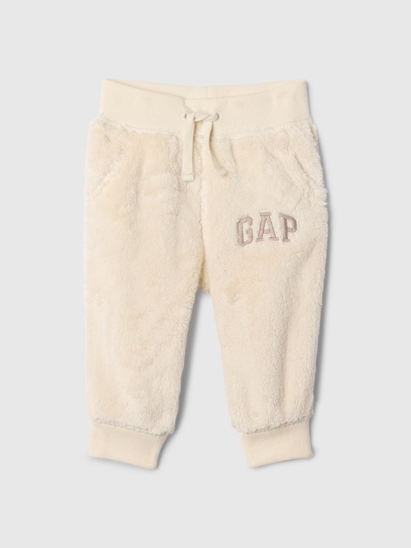 GAP Baby nohavice z umelej kožušiny GAP