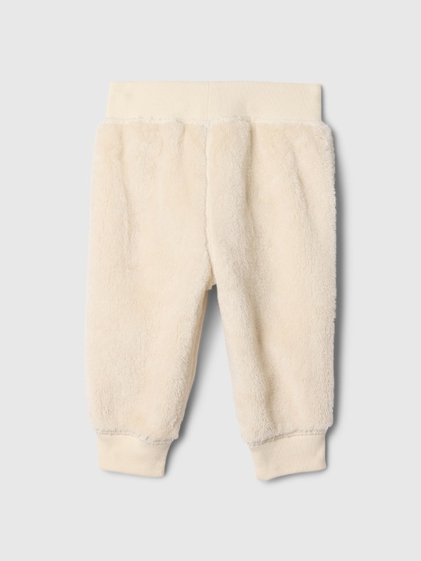 GAP Baby nohavice z umelej kožušiny GAP