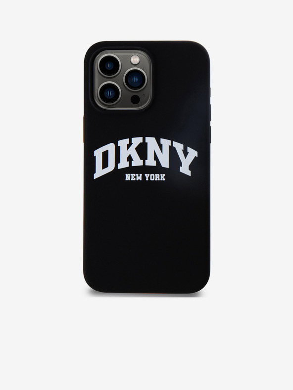 DKNY Liquid Silicone Arch Logo MagSafe zadný kryt pre iPhone 14 Pro Black DKNY