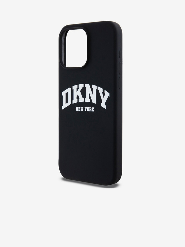 DKNY Liquid Silicone Arch Logo MagSafe zadný kryt pre iPhone 14 Pro Max Black DKNY