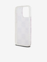 DKNY Liquid Glitter Checkered Pattern zadný kryt pre iPhone 15 Pro Max ružový DKNY