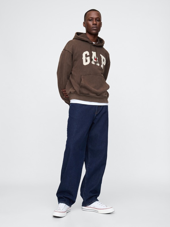 GAP Oversize mikina Western s logom GAP