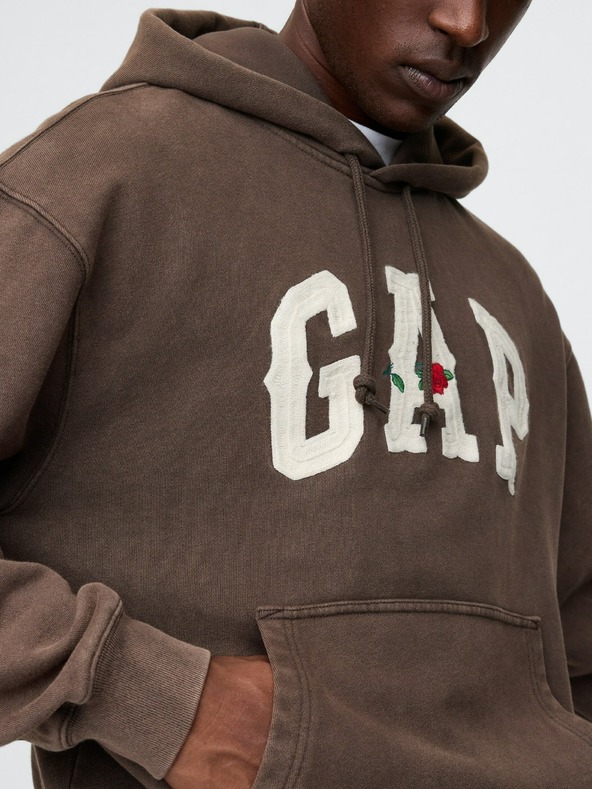 GAP Oversize mikina Western s logom GAP